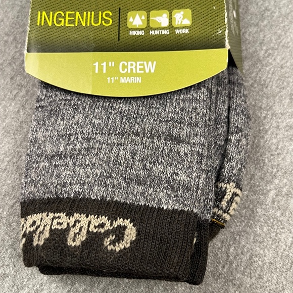 NWT Cabela’s Ingenius Mid-weight 11” Crew Socks XL Odor Control Outdoor - Picture 3 of 7